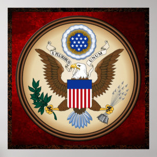 POSTER GRAND SCEAU DES ÉTATS-UNIS
