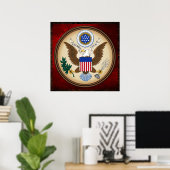 POSTER GRAND SCEAU DES ÉTATS-UNIS (Bureau à domicile)