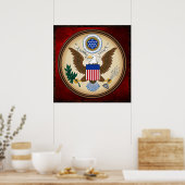 POSTER GRAND SCEAU DES ÉTATS-UNIS (Cuisine)