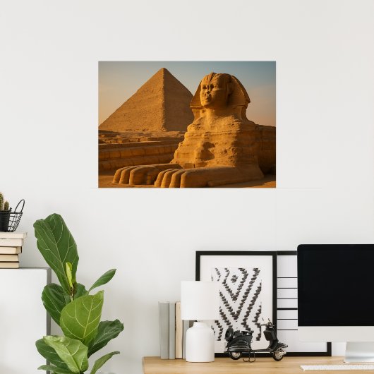 Poster Grand Sphinx & Pyramides Wall Art (Bureau à domicile)