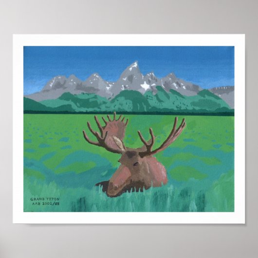 Poster Grand Teton (Devant)