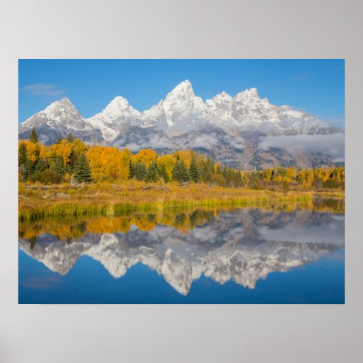 Poster Grand Teton Mountains Wyoming (Devant)