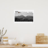 Poster GRAND TETON NAT’L PARK-Wyoming-Ansel Adams Vue- (Cuisine)