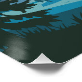 Poster Grand Teton National Park Paysage Art de Voyage (Coin)