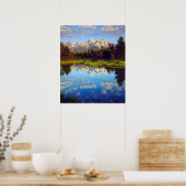 Poster Grand Tétons se reflétant dans la rivière Snake (Cuisine)