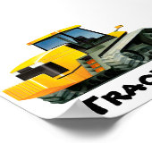 Poster Grand tracteur jaune (Coin)