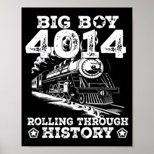 Poster Grand Train à Vapeur Big 4014 Compagnie de Locomot