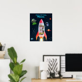 Poster Grand Trois avec photos | Rocket Space 3ème annive (Bureau à domicile)