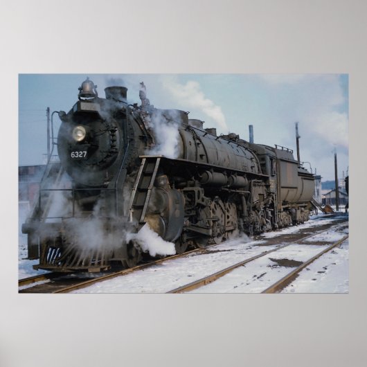 Poster Grand Trunk Western Railroad, 2-8-4, no 6327, nea (Devant)