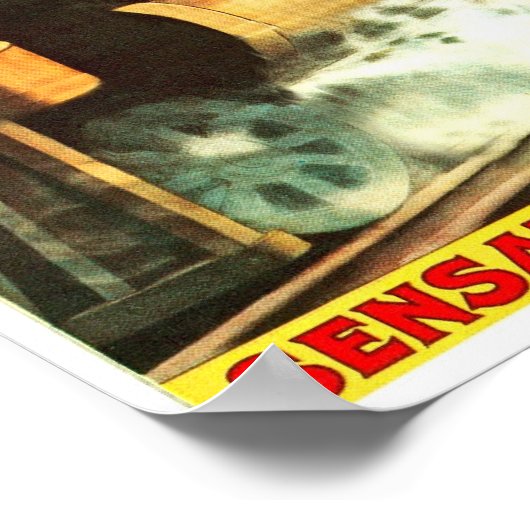 Poster Grand vol de train - Imprimer (Coin)