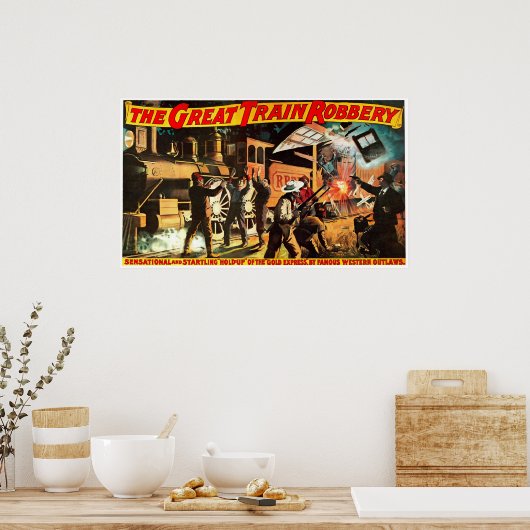 Poster Grand vol de train - Imprimer (Cuisine)