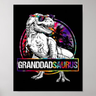 Poster Granddadsaurus Dinosaure Grand-père Saurus T-shirt