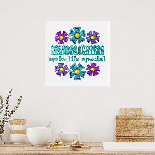 POSTER GRANDDAUGHTERS MAKE LIFE SPECIAL (Cuisine)