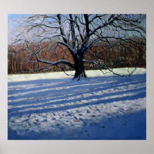 Poster Grande abbaye de Calke de Neige (Devant)