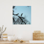 Poster Grande aigrette dans un arbre (Cuisine)