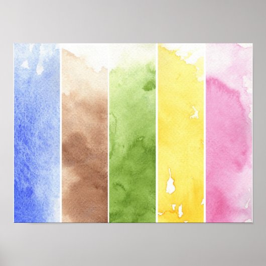 Poster grande aquarelle arrière - plan - aquarelle peintu (Devant)