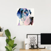 Poster Grande aquarelle de Danse (Bureau à domicile)