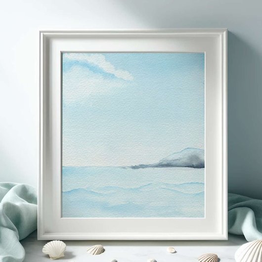 Poster Grande aquarelle Ocean Art