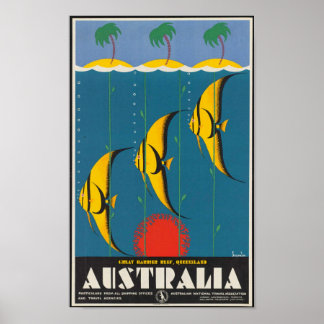 Poster Grande barrière de corail, Queensland, Australie