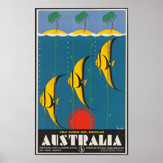 Poster Grande barrière de corail, Queensland, Australie (Devant)