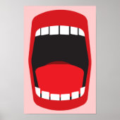 Poster grande bouche ouverte (Devant)