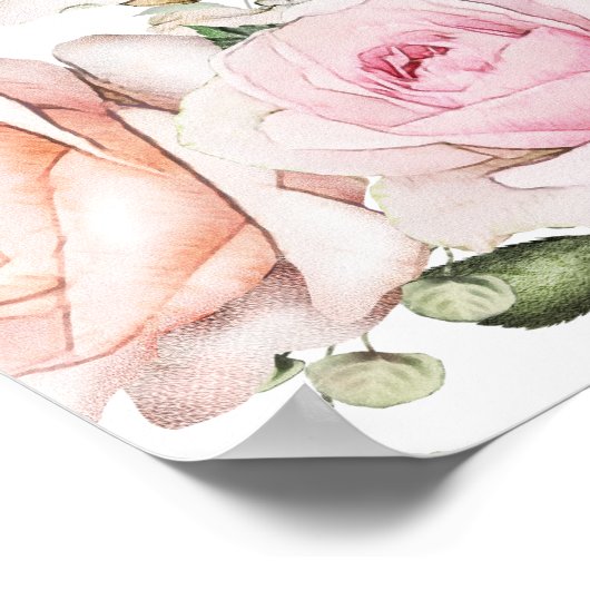 Poster Grande carte de sièges Mariages à 14 tables en fle (Coin)