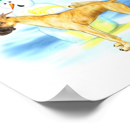 Poster Grande Dane BTG Brindle (Coin)