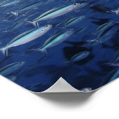 Poster Grande école de fusiliers bleutés (Coin)