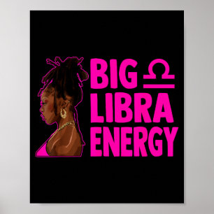 Poster Grande énergie de la Balance Anniversaire Femme av