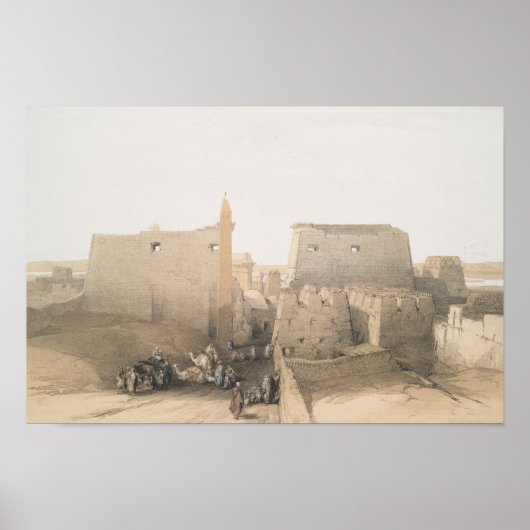 Poster Grande entrée du Temple de Louxor, Egypte (Devant)