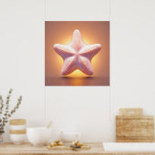 Poster Grande étoile de mer rose (Cuisine)