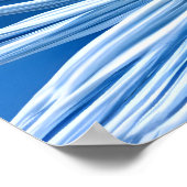 Poster grande fleur blanche avec ciel bleu (Coin)