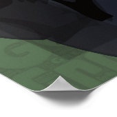 Poster Grande Gorilla verte (Coin)