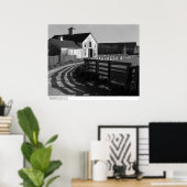 Poster Grande grange et route, mars 1962 (Bureau à domicile)