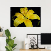 Poster Grande Lilie Jaune (Bureau à domicile)