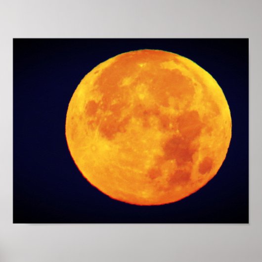 Poster Grande Lune dorée (Devant)