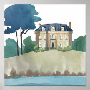 Poster Grande Maison Sur Le Lac