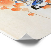 Poster Grande mésange à paulownia (Coin)