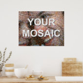 Poster Grande mosaïque (paysage) (Cuisine)