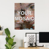 Poster Grande mosaïque (portrait) (Bureau à domicile)