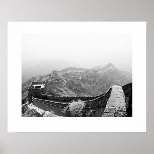 Poster Grande Muraille avec la neige
