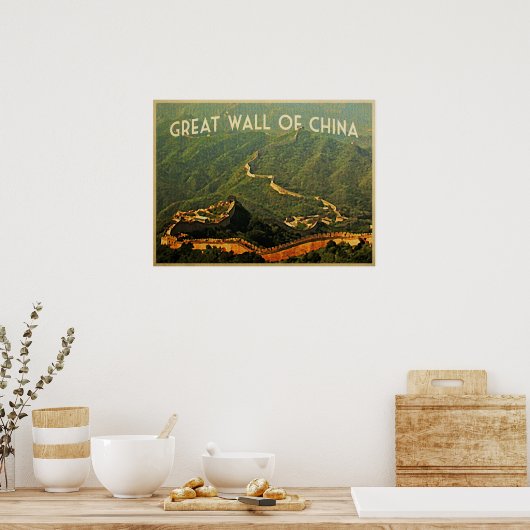Poster Grande Muraille De Chine (Cuisine)