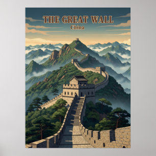 Poster grande muraille de Chine