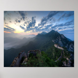 Poster Grande Muraille de la Chine, section non restaurée