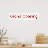 Poster Grande ouverture (Cuisine)