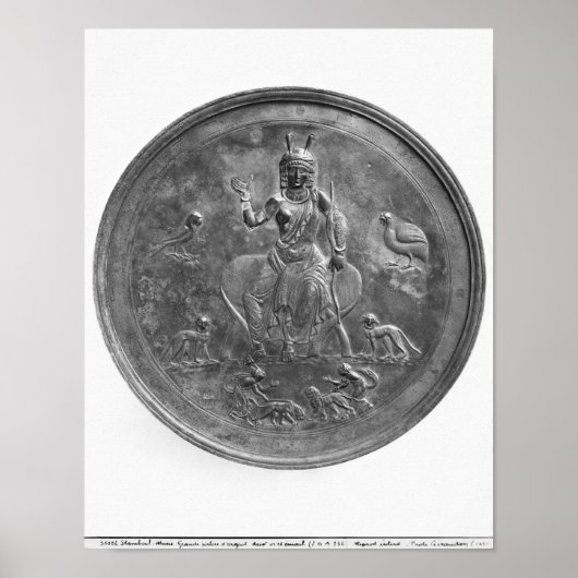 Poster Grande patère représentant une déesse (Devant)