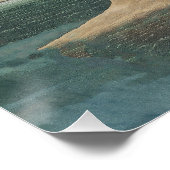 Poster Grande Peinture de la faune d'Audubon Heron blanc (Coin)