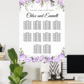 Poster Grande Plaine Florale 10 Table Mariage (Bureau à domicile)
