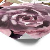 Poster Grande Plaine rose violet Plaine de 18 tables (Coin)