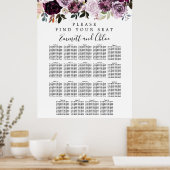 Poster Grande Plaine rose violet Plaine de 19 tables (Cuisine)